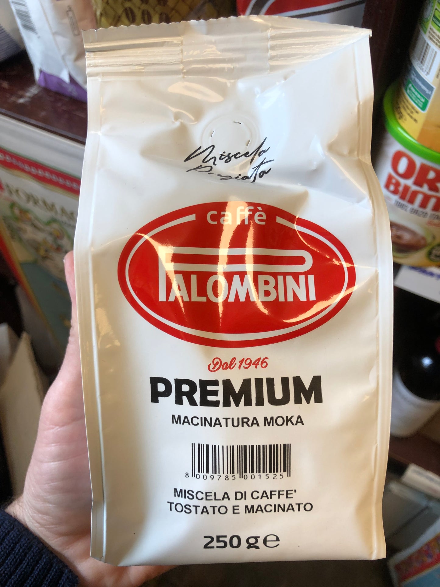 Palombini Premium Moka formalet kaffe 250 gram