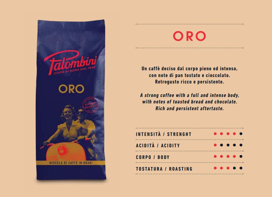 Palombini Oro kaffebønner 1000g