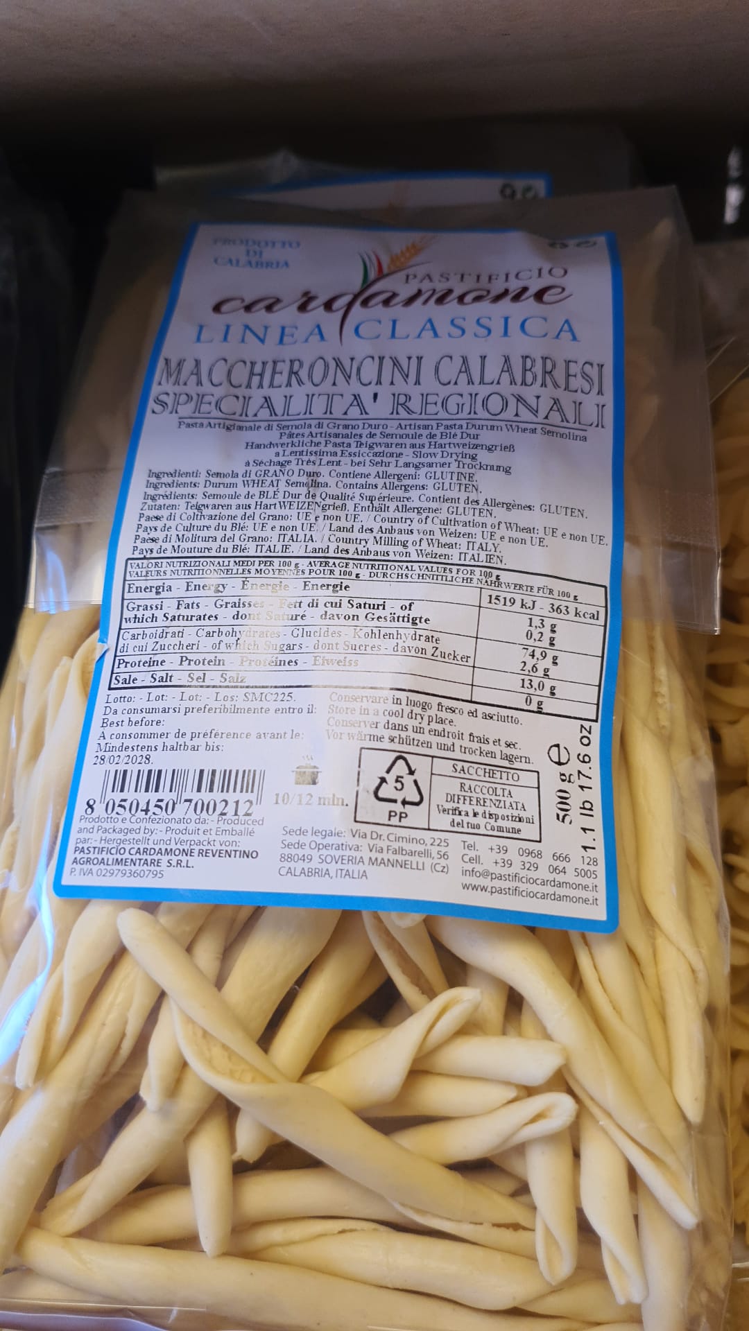 Pasta flere varianter 500g