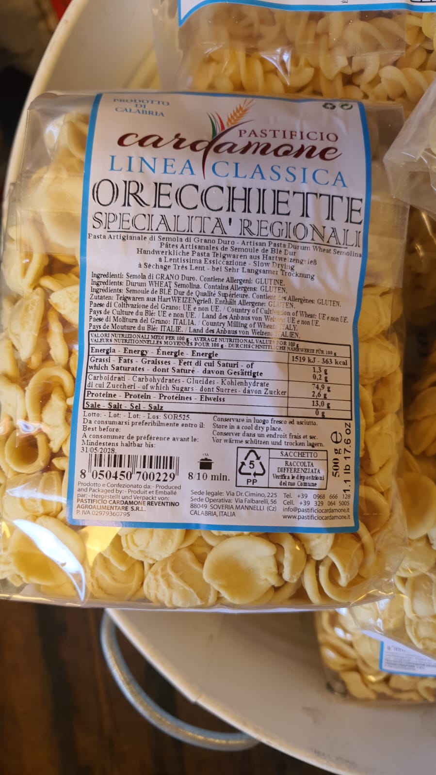 Pasta flere varianter 500g