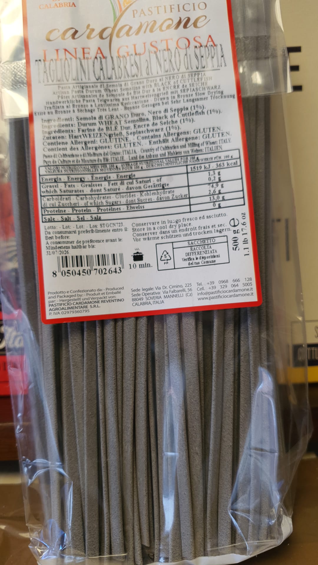 Pasta flere varianter 500g
