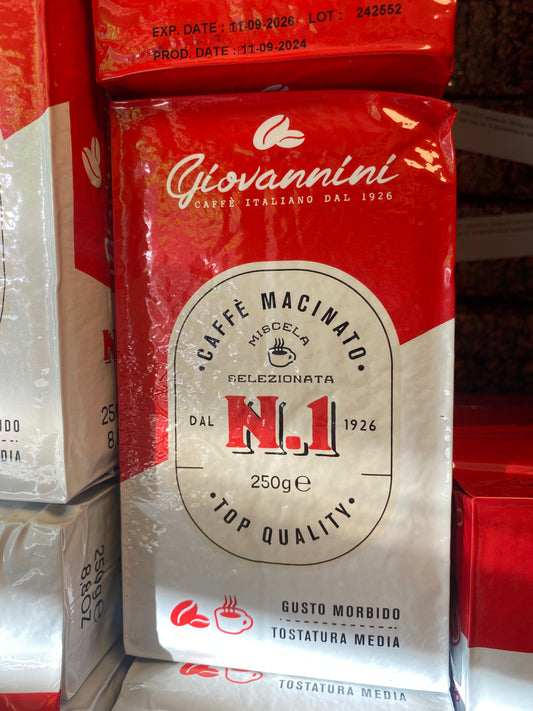 Giovannini N.1 formalet kaffe 250 gram