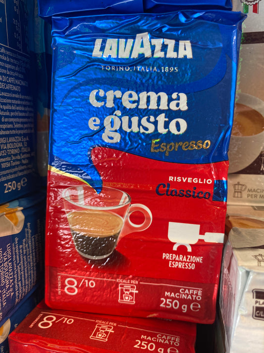 Lavazza Crema e Gusto formalet kaffe 250 gram