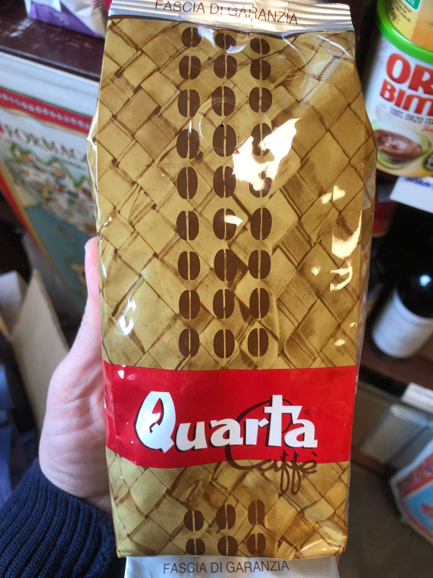 Quarta Familia kaffebønner flere størrelser