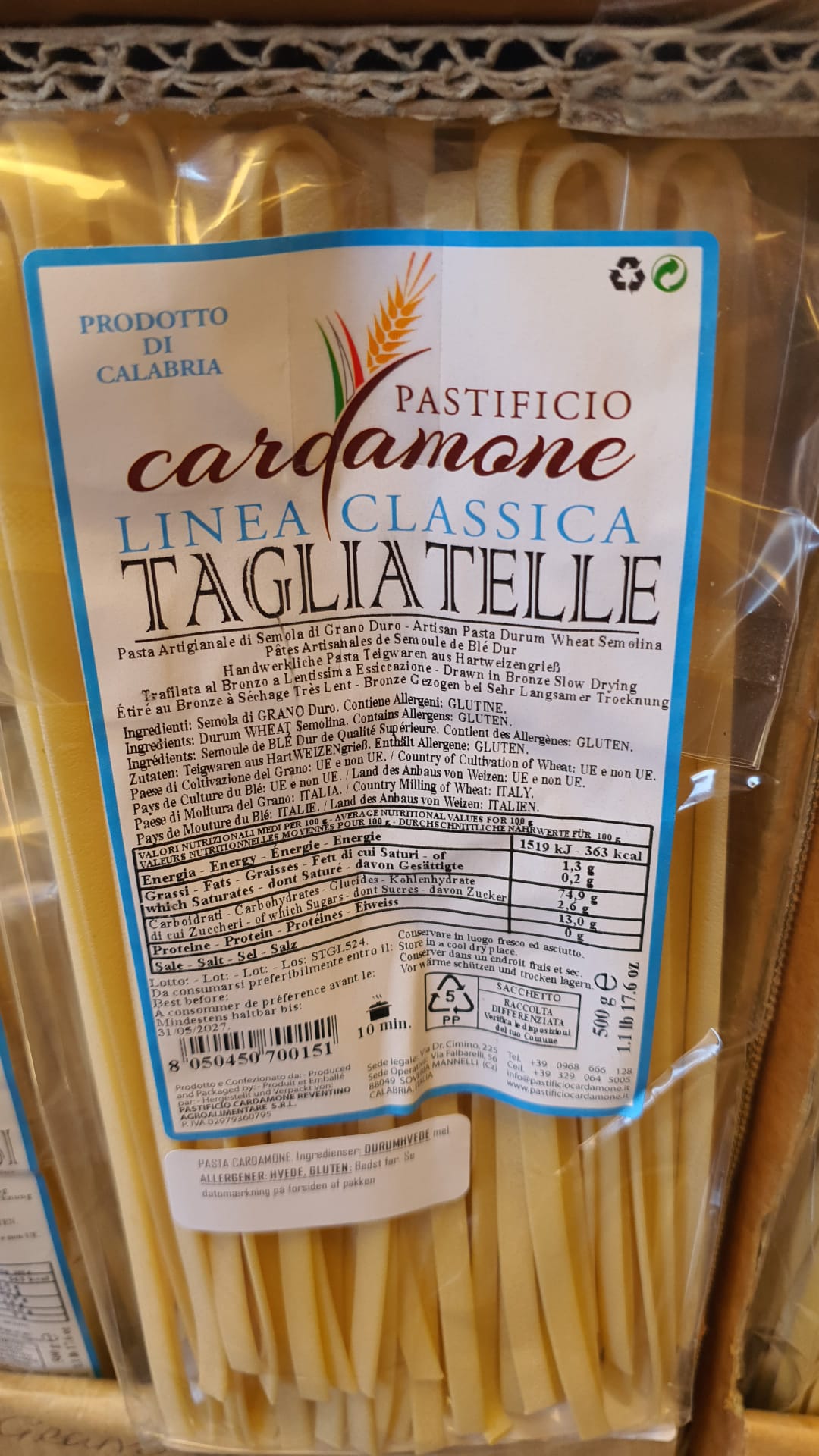 Pasta flere varianter 500g